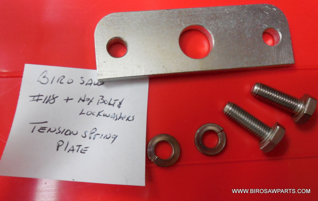 Tension Spring Plate With Hex Bolts for Biro 11, 22 & 33 Saws